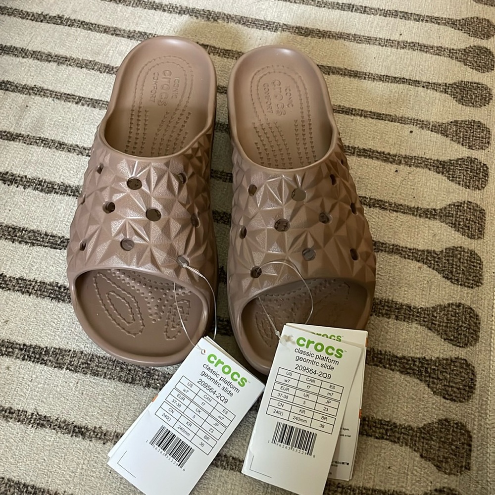 Crocs platform sandals